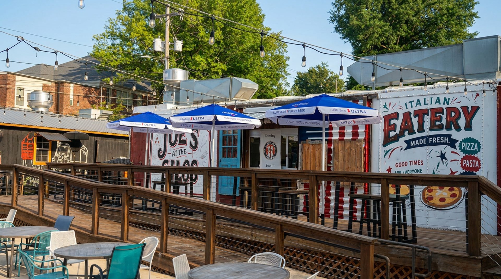 A train car, a historic landmark, your next meal